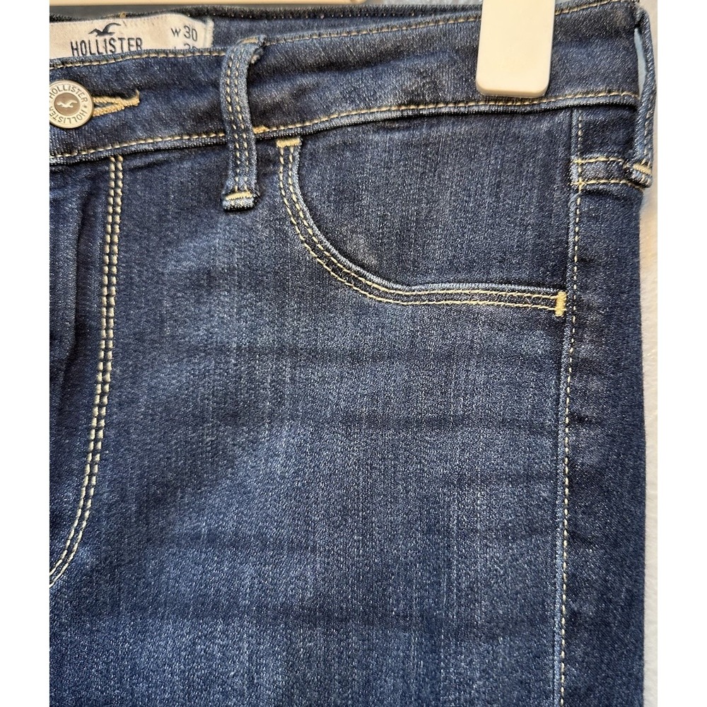 Hollister Jeans Women's Size30x28 Curvy High-Rise Legging Stretch 2 Back Pockets - Picture 10 of 11